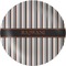 Grey Stripes Melamine Plate (Personalized)