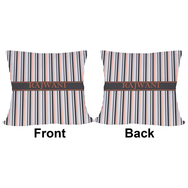 Grey Stripes Outdoor Pillow - 18x18