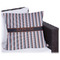 Gray Stripes Outdoor Pillow (Personalized)