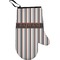 Grey Stripes Personalized Oven Mitts