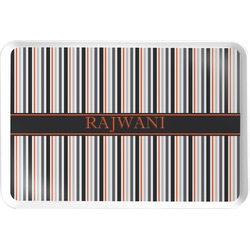 Gray Stripes Serving Tray (Personalized)