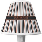 Gray Stripes Shade Night Light (Personalized)