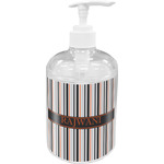 Gray Stripes Acrylic Soap & Lotion Bottle (Personalized)