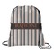 Grey Stripes Drawstring Backpack