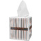 Grey Stripes Tissue Box Cover (Personalized)