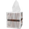 Gray Stripes Tissue Box Cover (Personalized)