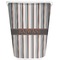 Gray Stripes Waste Basket (Personalized)
