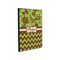Green & Brown Toile & Chevron 11x14 Wood Print - Angle View