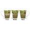 Green & Brown Toile & Chevron 12 Oz Latte Mug - Approval