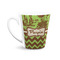 Green & Brown Toile & Chevron 12 Oz Latte Mug - Front