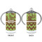 Green & Brown Toile & Chevron 12 oz Stainless Steel Sippy Cups - APPROVAL