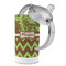Green & Brown Toile & Chevron 12 oz Stainless Steel Sippy Cups - Top Off