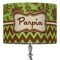 Green & Brown Toile & Chevron 16" Drum Lamp Shade - Fabric (Personalized)