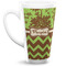 Green & Brown Toile & Chevron 16 Oz Latte Mug - Front