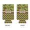 Green & Brown Toile & Chevron 16oz Can Sleeve - APPROVAL