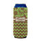 Green & Brown Toile & Chevron 16oz Can Sleeve - FRONT (on can)