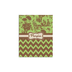Green & Brown Toile & Chevron Poster - Multiple Sizes (Personalized)
