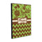 Green & Brown Toile & Chevron 16x20 Wood Print - Angle View