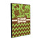 Green & Brown Toile & Chevron Wood Prints (Personalized)