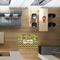 Green & Brown Toile & Chevron 2'x3' Indoor Area Rugs - IN CONTEXT