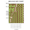 Green & Brown Toile & Chevron 2'x3' Indoor Area Rugs - Size Chart