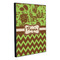 Green & Brown Toile & Chevron 20x24 Wood Print - Angle View