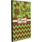 Green & Brown Toile & Chevron 20x30 Wood Print - Angle View