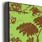 Green & Brown Toile & Chevron 20x30 Wood Print - Closeup