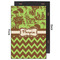 Green & Brown Toile & Chevron 20x30 Wood Print - Front & Back View