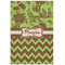 Green & Brown Toile & Chevron Poster - Matte - 24x36 (Personalized)