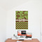 Green & Brown Toile & Chevron 24x36 - Matte Poster - On the Wall