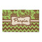 Green & Brown Toile & Chevron 3' x 5' Indoor Area Rug (Personalized)