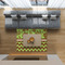 Green & Brown Toile & Chevron 5'x7' Indoor Area Rugs - IN CONTEXT