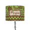 Green & Brown Toile & Chevron 8" Drum Lamp Shade - Fabric (Personalized)