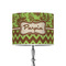 Green & Brown Toile & Chevron 8" Drum Lamp Shade - Poly-film (Personalized)