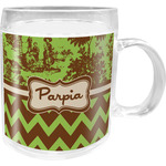 Green & Brown Toile & Chevron Acrylic Kids Mug (Personalized)