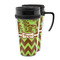 Green & Brown Toile & Chevron Acrylic Travel Mug (Personalized)