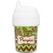 Green & Brown Toile & Chevron Baby Sippy Cup (Personalized)