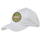 Green & Brown Toile & Chevron Baseball Cap - White (Personalized)
