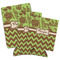Green & Brown Toile & Chevron Can Coolers - PARENT/MAIN