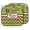 Green & Brown Toile & Chevron Car Sun Shade - Two Piece (Personalized)