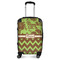 Green & Brown Toile & Chevron Carry-On Travel Bag - With Handle
