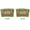 Green & Brown Toile & Chevron Coffee Cup Sleeve - APPROVAL