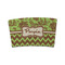 Green & Brown Toile & Chevron Coffee Cup Sleeve - FRONT