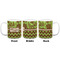 Green & Brown Toile & Chevron Coffee Mug - 11 oz - White APPROVAL