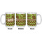 Green & Brown Toile & Chevron Coffee Mug - 15 oz - White APPROVAL