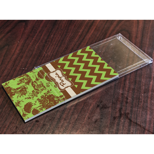 Green & Brown Toile & Chevron Colored Pencils - In Package