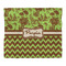 Green & Brown Toile & Chevron Comforter - King - Front