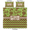 Green & Brown Toile & Chevron Comforter Set - King - Approval