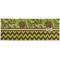 Green & Brown Toile & Chevron Cooling Towel- Approval